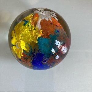 Glass Colorful Paperweight